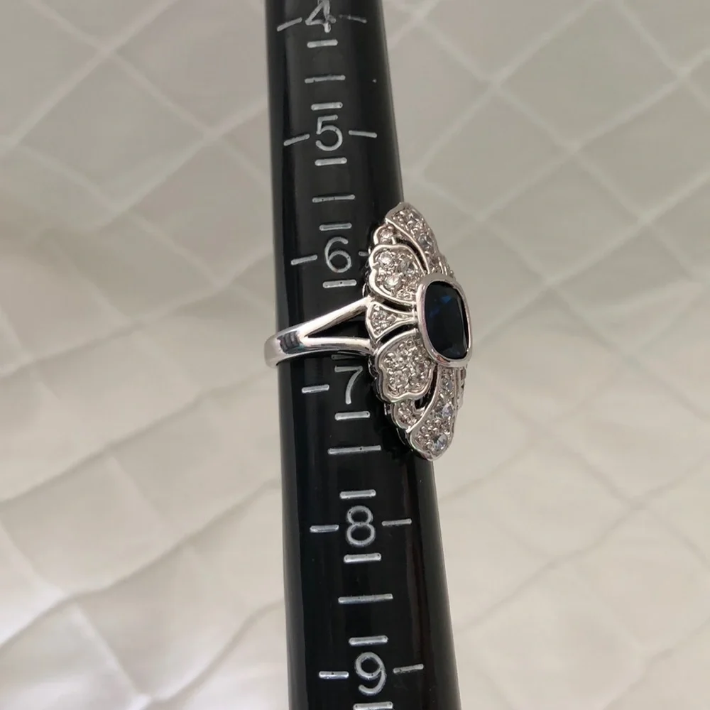 Nolan Miller Silver and Blue Ring - Picture 7 of 8